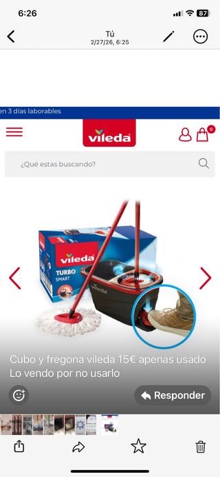 Cubo y fregona vileda