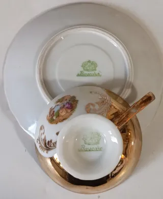 Servizio caffè Bavaria porcellana e oro anni 50/60