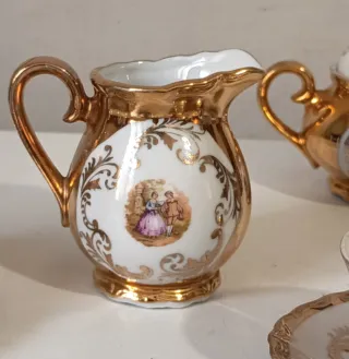 Servizio caffè Bavaria porcellana e oro anni 50/60