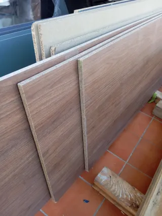 Encimeras, Tableros de madera