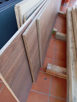 Encimeras, Tableros de madera