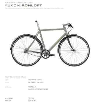 Van Nicholas Yukon Rohloff Gates 56cm