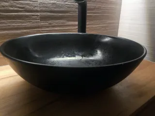 Lavabo Salgar Lokum Negro Mate