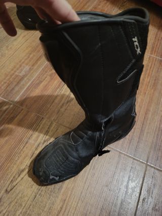 Mono de moto 2 piezas Botas y Guantes Cuero.