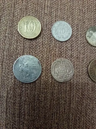 8 Monedas Colección Países Diversos