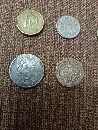 8 Monedas Colección Países Diversos