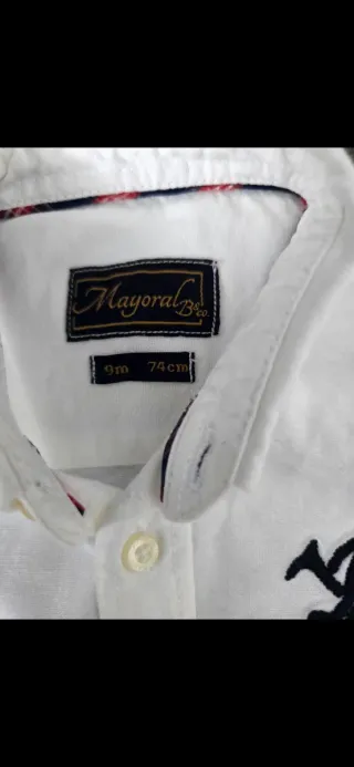 Camisa bebé Mayoral blanca
