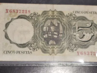 Billete 5 Pesetas Banco de España 1951