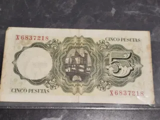 Billete 5 Pesetas Banco de España 1951