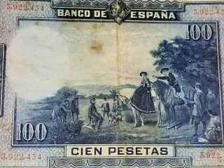 Billete 100 pesetas El Banco de España