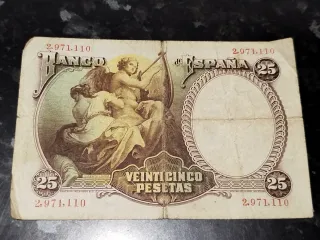 Billete 25 Pesetas El Banco de España 1931