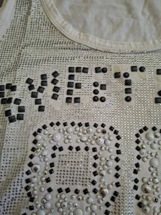 Canotta donna con strass