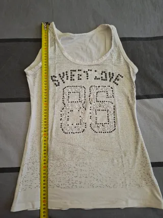 Canotta donna con strass