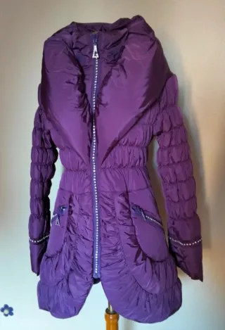 Abrigo Teria Yabar Joya Morado