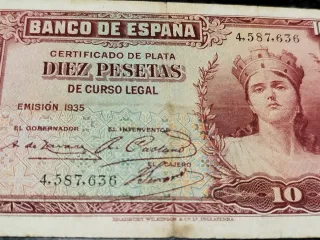 Billete 10 Pesetas Banco de España 1935