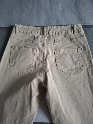 Pantaloni donna beige