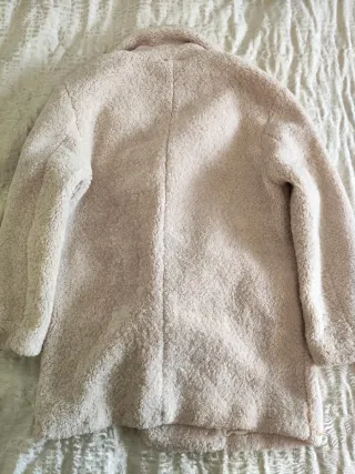 Abrigo borrego beige Pull&Bear Talla M