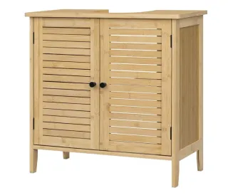 Mueble bajo lavabo de bambú