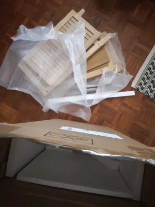 Mueble bajo lavabo de bambú