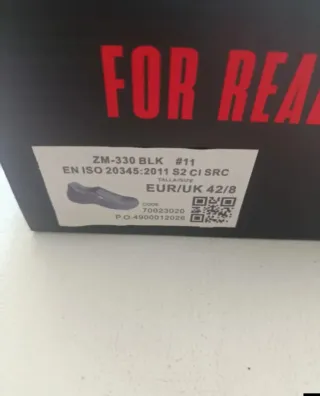 Zapatos seguridad puntera metálica T42