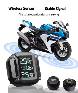 Monitor Presión Neumáticos Moto TPMS