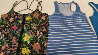 Lote 4 camisetas tirantes mujer talla S