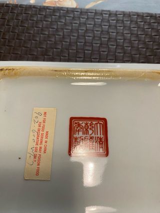 Cenicero antiguo chino barco velero