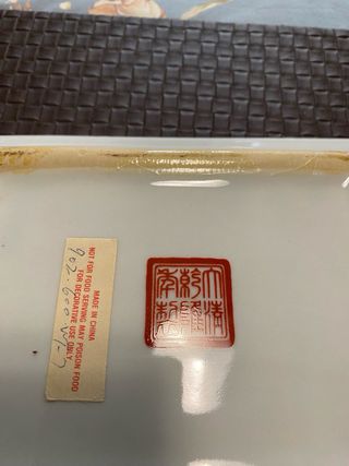 Cenicero antiguo chino barco velero