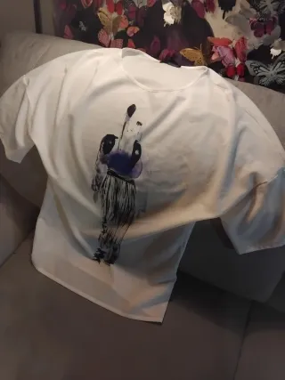 Maglietta Zara donna stampa grafica