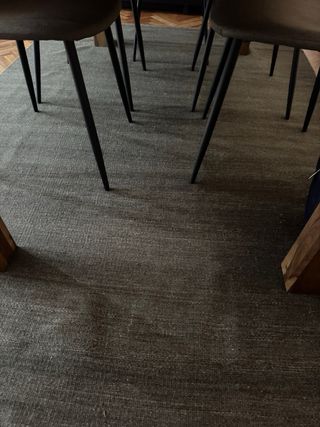 Alfombra Zara Home Lana y Algodón Marrón 160x230