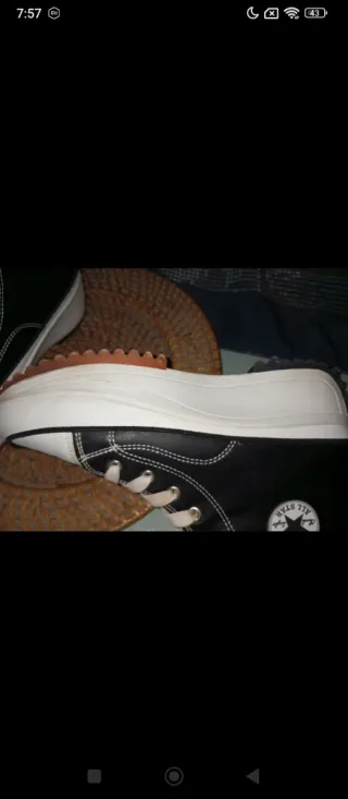 Bambas plataforma negras y blancas