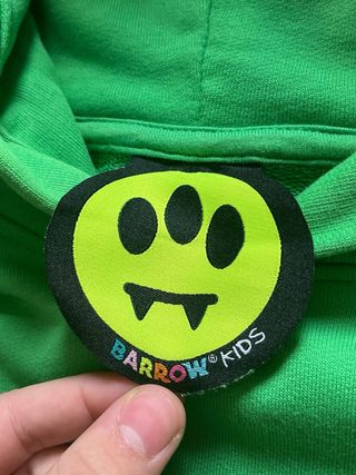Felpa Barrow verde originale 14 anni streetwear