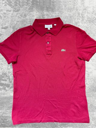 Polo Lacoste Rojo Talla L