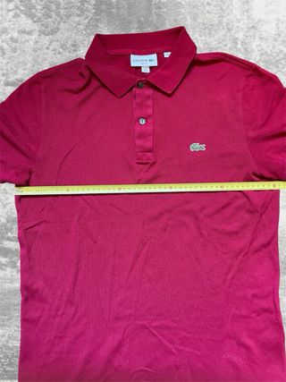 Polo Lacoste Rojo Talla L