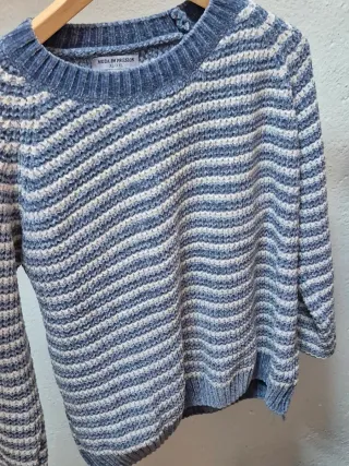 Lote d Jerséis CLOVER rayas blanco y negro Talla