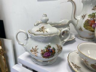 Juego de café porcelana antiguo