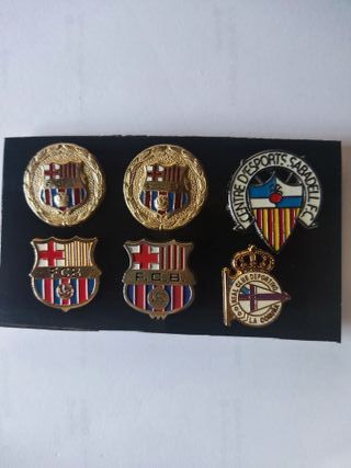 LOTE DE 6 PINS EQUIPOS FUTBOL PARA BERNAT