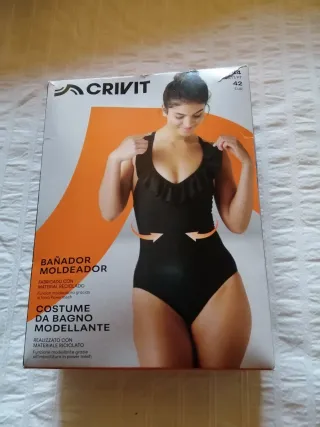 Bañador Moldeador Crivit Negro Talla 42