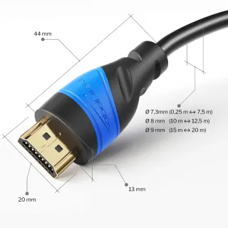 HDMI Cable de extensión con blindaje especial A.I.S.