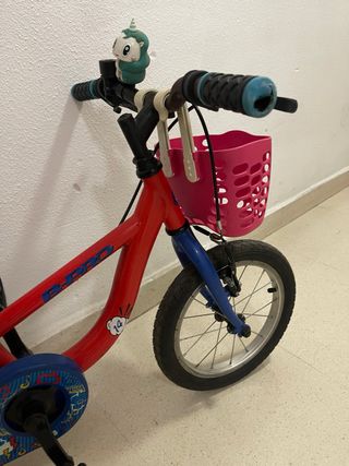 Bicicleta Infantil Roja y Azul