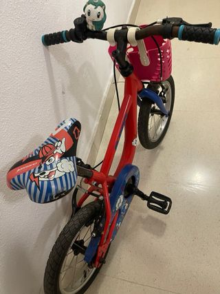 Bicicleta Infantil Roja y Azul
