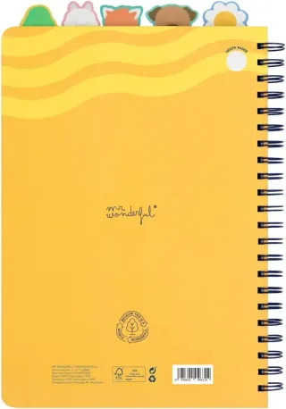 Mr. Wonderful - Libreta A4 con pestañas