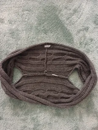 Chaleco de lana gris talla única
