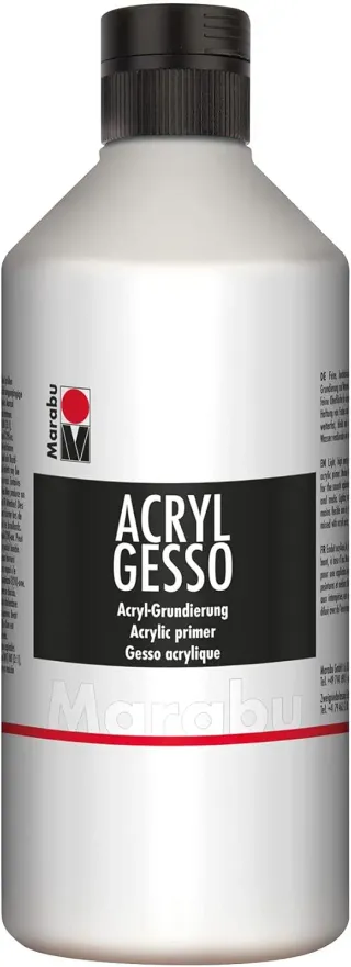 Marabu 12040075808 - Acrílico Gesso blanco 500 ml