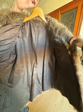 Abrigo de piel de marmota original.