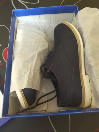 Zapatos niño comunión azul T-37