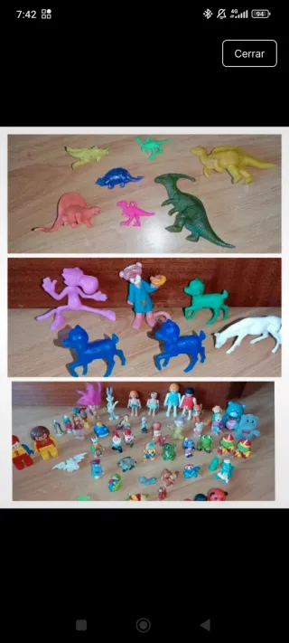 Lote de figuras en diferentes páginas