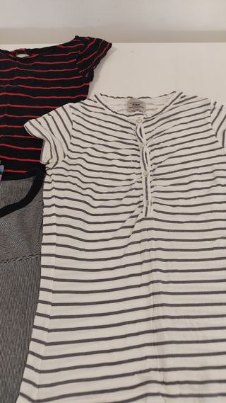 Lote 7 Camisetas Manga Corte Mujer Talla S