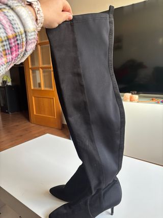 Botas Bershka Talla 39 Elásticas Negras