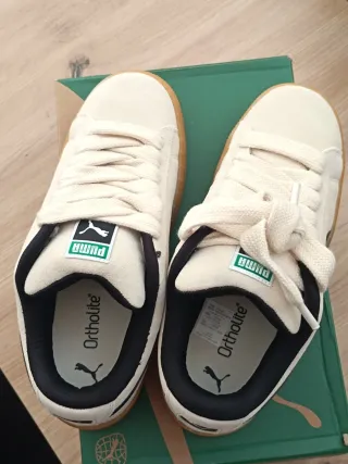 Puma Suede Gum Sole Zapatillas Blancas